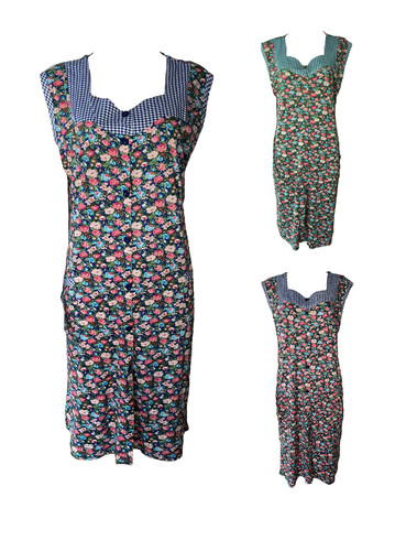 Damen kittelschürze hauskleid - damen,
