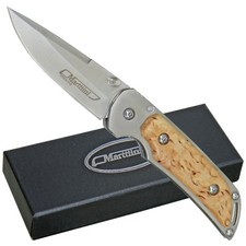 Marttiini OY Taschenmesser "MFK Curly Birch Folding Knife" Maserbirke Outdoor