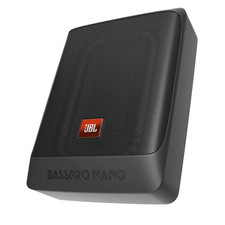 JBL BassPro Nano Ultra-Kompaktes aktives Untersitz Subwoofer Set schwarz