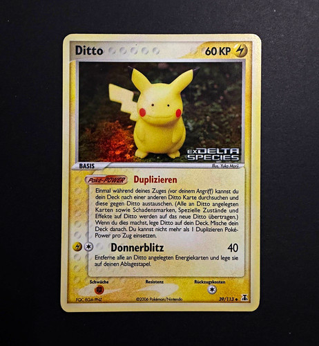 Pokemon ditto als pikachu holo - pokemon,
