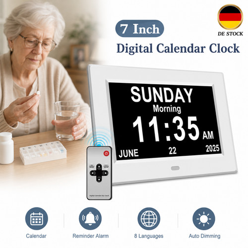 Tischuhr großes display zoll - großes,