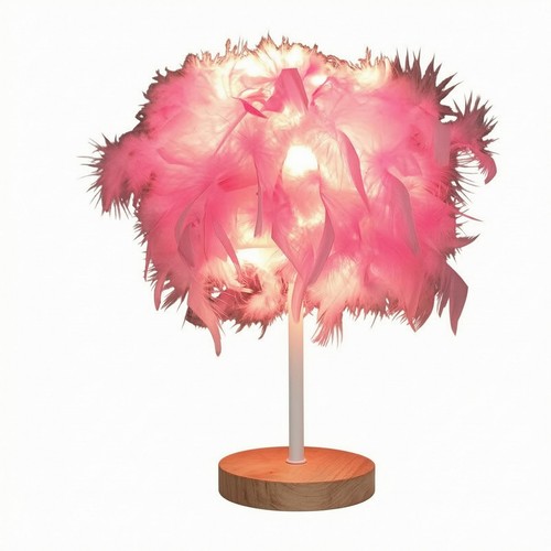 Feder tischlampe dekorativ - feder-tischlampe,