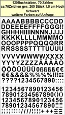 Buchstaben  Zahlen  Zeichen je