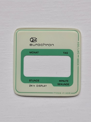 Glas zifferblatt ruhla - /zifferblatt,