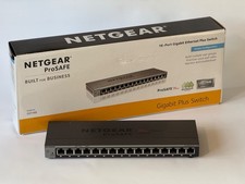 Netgear ProSAFE plus Switch GS 116E in OVP 16 x 10/100/1000 Ethernet-Switch