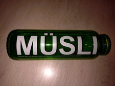 True Fruits Flasche 750 ml MÜSLI Glas Küche Vorrat Grün 