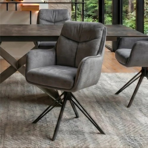 Drehbarer stuhl athena grau - drehbarer,