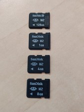SanDisk M2 Karte  128MB, 1, 4,8GB Memory Card Speicherkarte Memory Stick Micro