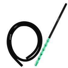 Shisha Schlauchset Smokah Futuro Silikonschlauch + Mundstück - Schwarz - Grün
