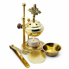 Weihrauchbrenner Messing Gold