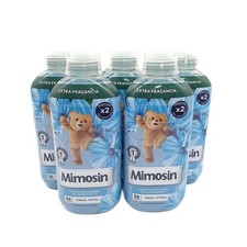 Mimosa Weichspülerkonzentrat Haushaltsreiniger Vital Blue 8x56 Wäschen Frische P