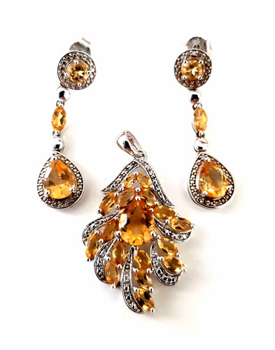 Edelstein schmuckset 925er - edelstein,