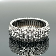 RING GR. 19 (CA.59) 925/-SILBER  DIAMANTIERT SCHMUCKJAGD