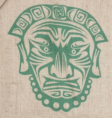 Kaffeesack motiv maske inka - motiv,