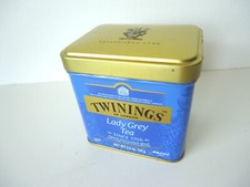 stylische Vorratsdose TWININGS Lady Grey Tea, 9x7x9cm,Vintage-Style,Metall Blech