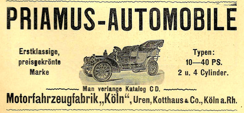 Werbung reklame 1907 priamus - 1907:,