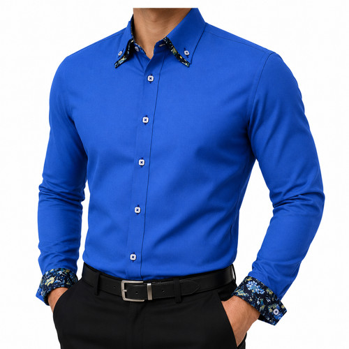 Herren oxfordhemd blau - herren, smart