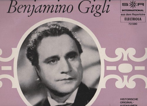 Benjamino gigli vergiß - gigli,