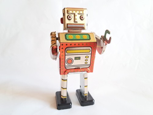 Blechspielzeug roboter - blechspielzeug,