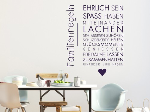 Wandtattoo familie - wandtattoo,