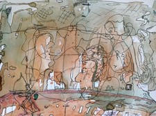 Interessantes Paar abstrakter