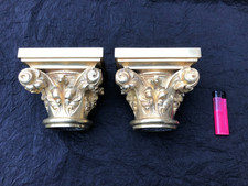 Orig. Paar korinthische Kapitelle - Biedermeier - Empire - Beschlag - Messing