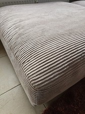 Big Hocker Madeline In Cord Taupe 120 x 43 CM