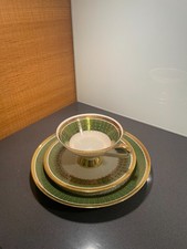 Tirschenreuth Altes Gedeck 3 Teile Goldrand mit schönen Muster Bavaria Porzellan