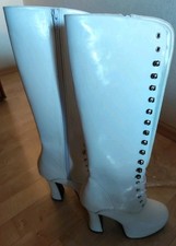 Pleaser Plateau-Kniestiefel