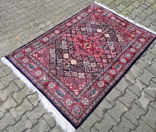 Orientteppich mit Seide 185x133cm Handgeknüpft Rug Carpet Silk