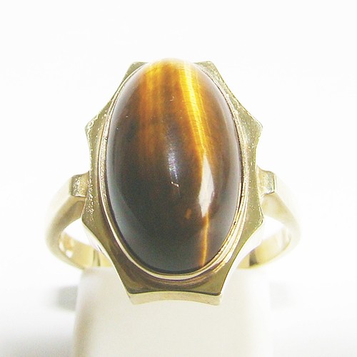 Ring gold 333er tigerauge - gold, kt
