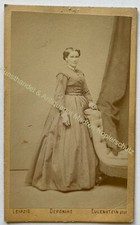 orig. CDV Foto Fotografie Dame