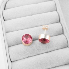 Rund Rosa Turmalin Stein