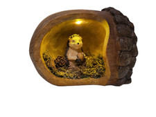LED Dekofigur Igel in Eichel