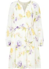 Kleid Gr. 40 Weiß Geblümt