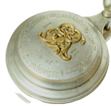 Alter Reservistenkrug Krug Bierkrug Reservistika Eisenbahn ER 1891 Glaskrug Glas