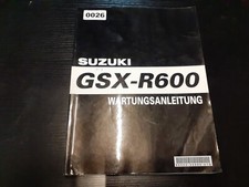 0026 Motorrad Werkstatthandbuch Suzuki GSX-R 600 Wartungsanleitung