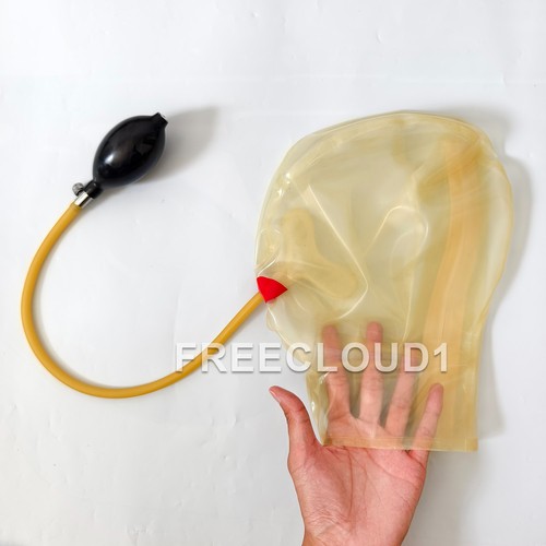 Klares latex haube - latex, mit