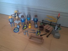 Playmobil Ritter Novelmore blaue Figuren mit Zubehör Konvolut