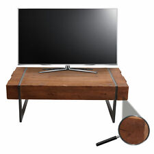 B-Ware TV-Rack MCW-A15, Fernsehtisch Lowboard, Holz rustikal massiv 40x120x60cm