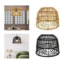Lampenschirm aus Rattan