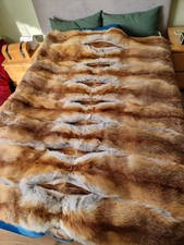Decke Pelz Fuchs Echtfell