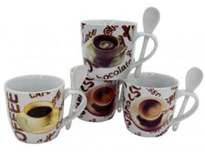 Kaffeebecher Porzellan Set