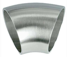 45 Grad Edelstahl Bogen 76mm