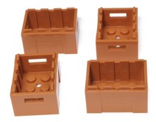 LEGO - 4 Kisten 3x4 nougat - farben ( medium dark flesh ) / 30150 NEUWARE