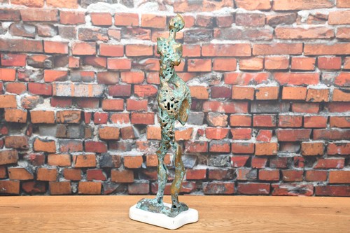 Abstrakte bronze skulptur - bronze,