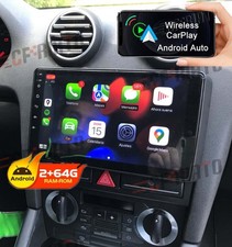 2+64GB Für AUDI A3 8P 2003-2012 Autoradio Apple Carplay GPS Navi WIFI Android 15