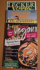 3 verschied. Zeitschriften - Kochen Vegan Vegetarisch