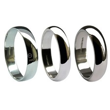 5Mm 18Kt Weißgold D Form