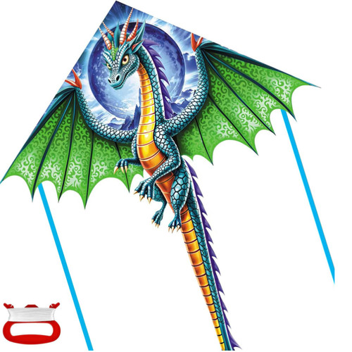 Grüner flugdrache einleiner - grüner,